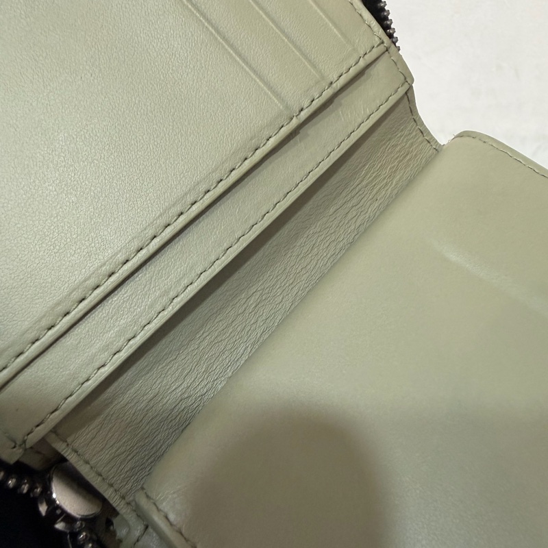 BOTTEGA VENETA BV 749726 橄欖綠色 小羊皮 編織 名片夾 零錢包 短夾 皮夾 零錢袋 信用卡包-58