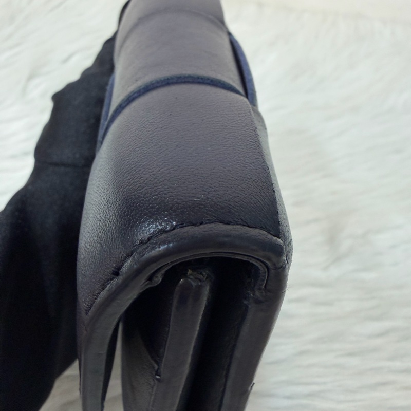 BOTTEGA VENETA BV 651372 黑色 小羊皮 編織 三折 拉鍊 零錢袋 短夾 皮夾-15