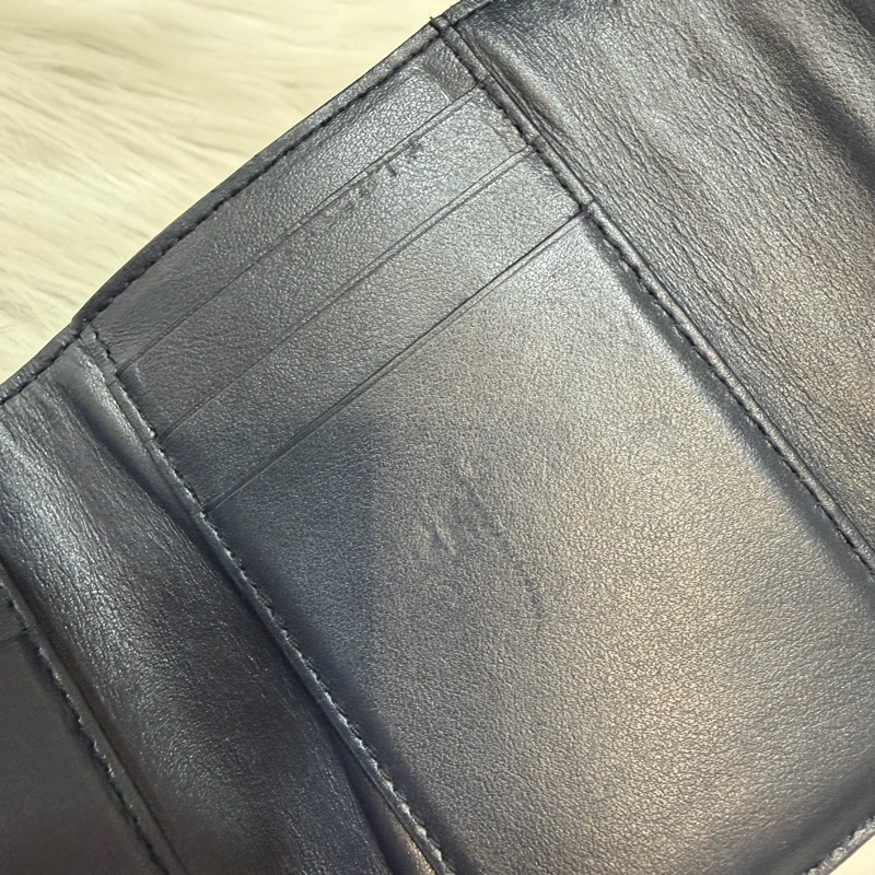 BOTTEGA VENETA BV 651372 黑色 小羊皮 編織 三折 拉鍊 零錢袋 短夾 皮夾-20