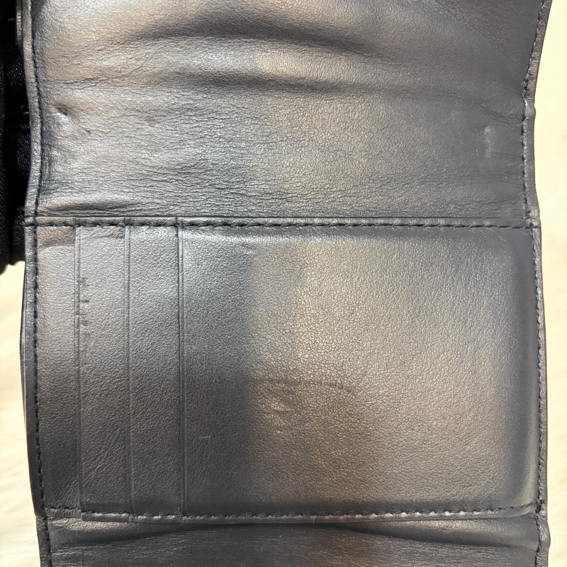 BOTTEGA VENETA BV 651372 黑色 小羊皮 編織 三折 拉鍊 零錢袋 短夾 皮夾-29