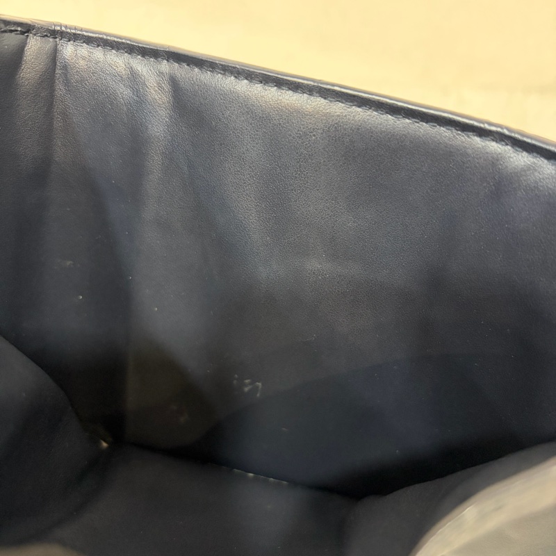 BOTTEGA VENETA BV 651372 黑色 小羊皮 編織 三折 拉鍊 零錢袋 短夾 皮夾-34