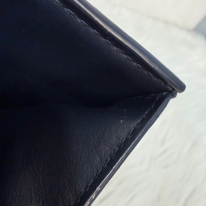 BOTTEGA VENETA BV 651372 黑色 小羊皮 編織 三折 拉鍊 零錢袋 短夾 皮夾-38