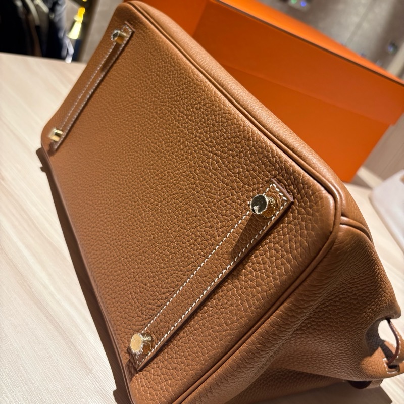 【98新近全新】Hermès Birkin 30 B刻 金棕金釦 GHW (37 Gold)-3