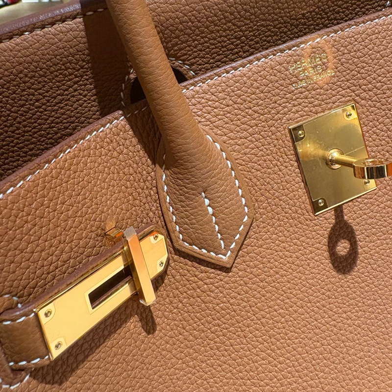 【98新近全新】Hermès Birkin 30 B刻 金棕金釦 GHW (37 Gold)-12