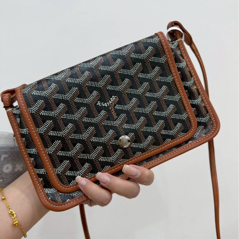 GOYARD Plumet Pocket 經典棕色 Wallet 信封包 斜背包 肩背包 側背包 手提包-1
