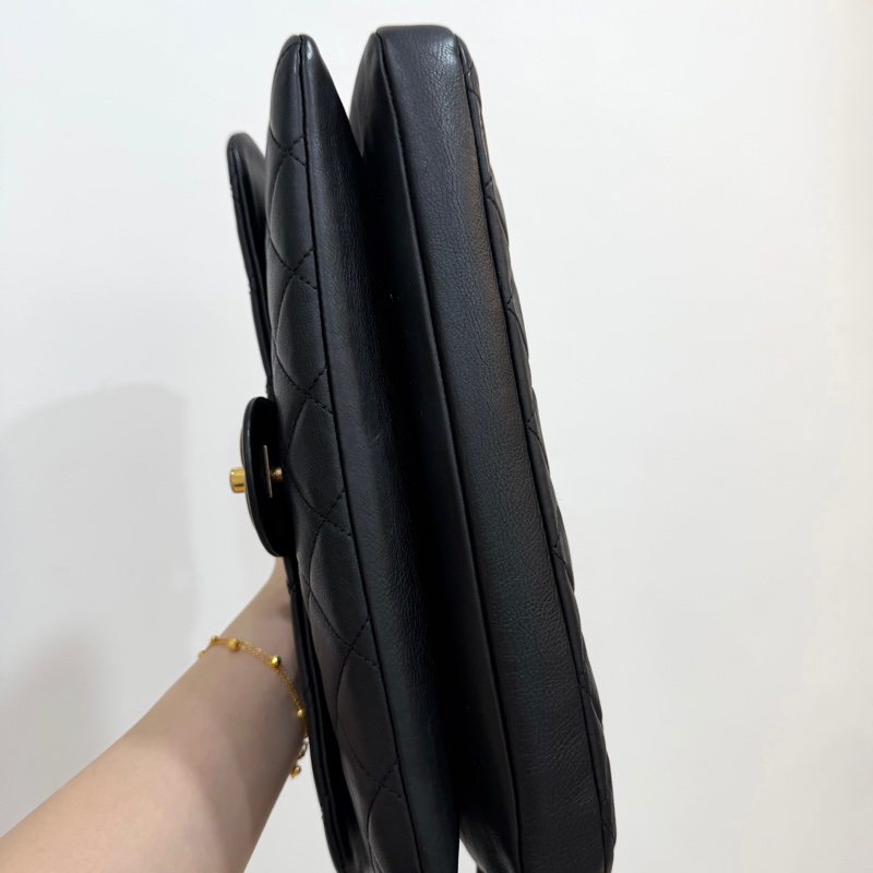 Chanel 香奈兒 秀款 黑金 CF 錢幣 金幣 鍊條包 斜背包 側背包 肩背包 手提包-11