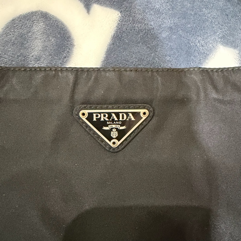 Prada Vintage 黑色中古包 降落傘托特包-6