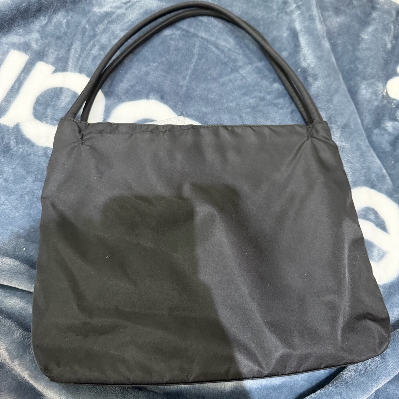 Prada Vintage 黑色中古包 降落傘托特包-7