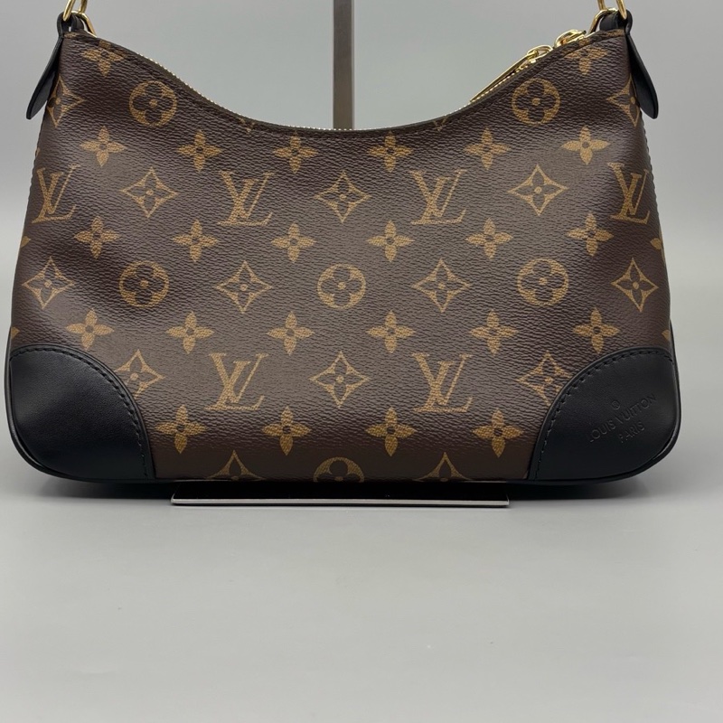 Louis Vuitton 路易威登 老花黑牛角斜挎包-9