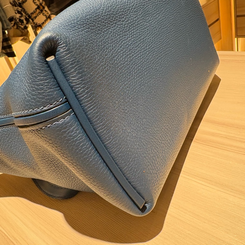 稀有神仙雙色】Hermès 24/24 29cm 藍色拼接湖水綠 [金釦/銀釦] [年份]刻 附全套購證 支持安心購鑑定-12