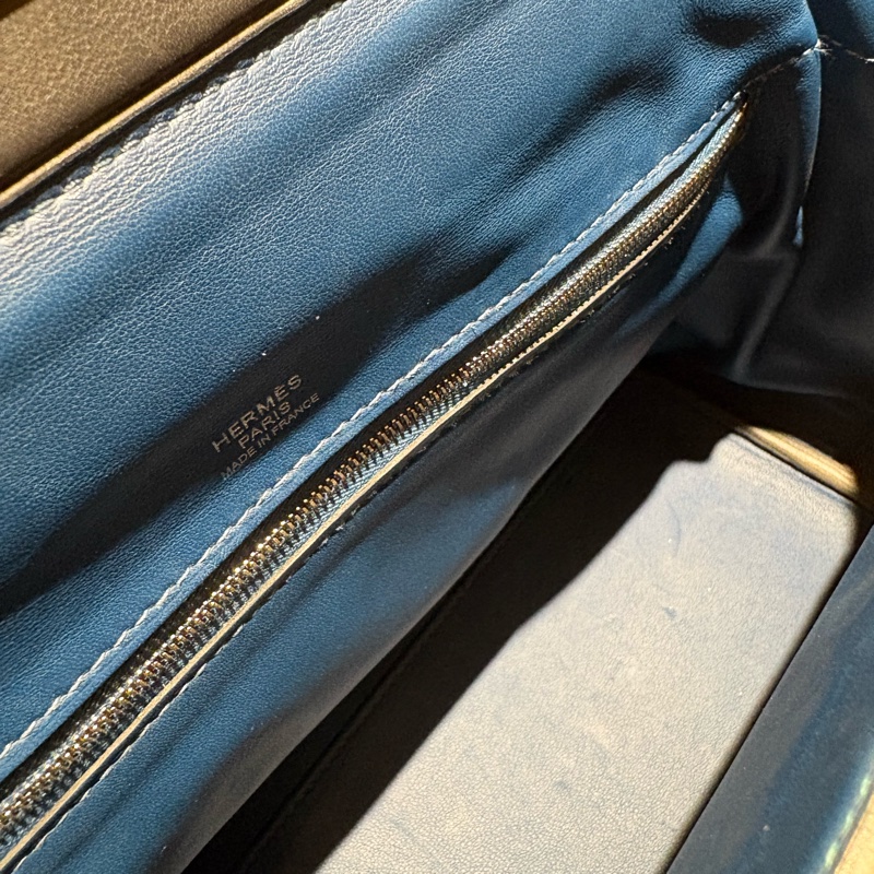 稀有神仙雙色】Hermès 24/24 29cm 藍色拼接湖水綠 [金釦/銀釦] [年份]刻 附全套購證 支持安心購鑑定-16