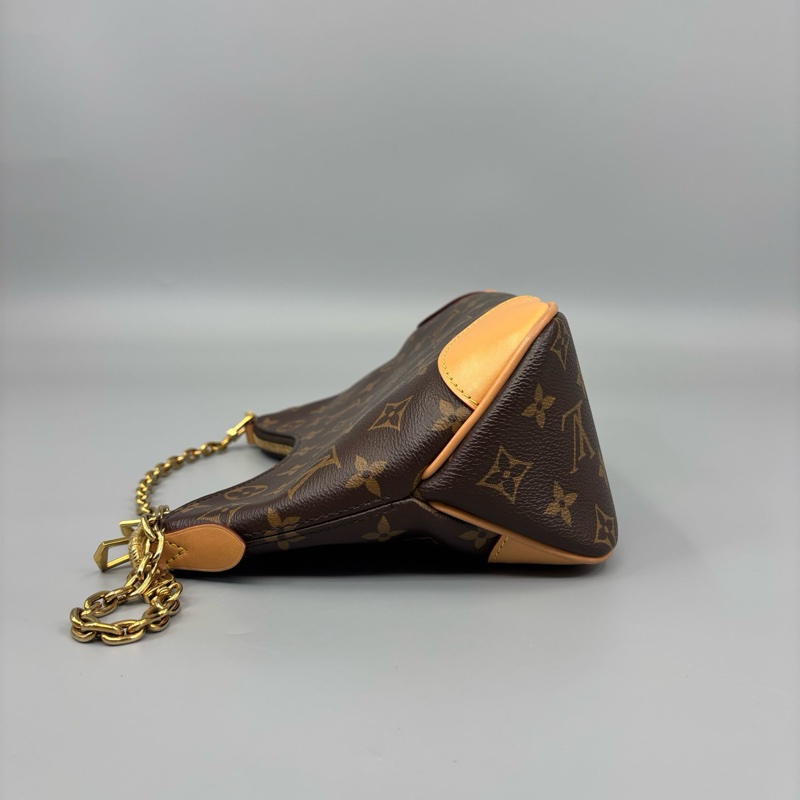 Louis Vuitton 路易威登 老花黃牛角斜挎包 純芯片-5