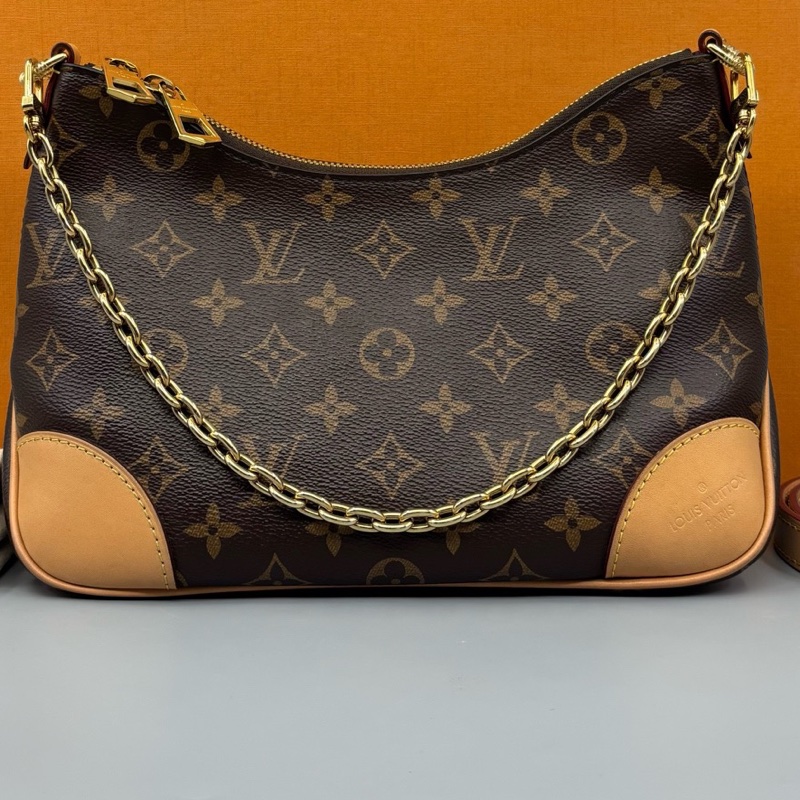 Louis Vuitton 路易威登 老花黃牛角斜挎包 純芯片-9