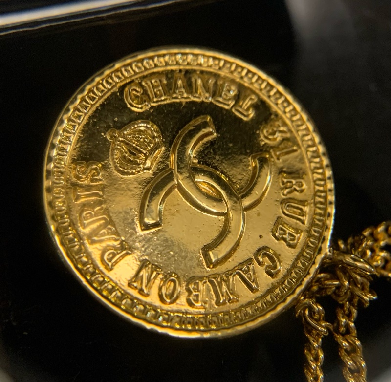 90S Vintage Chanel Flap Bag 24k Gold Plate Brooch 經典菱格紋包包心口針-5