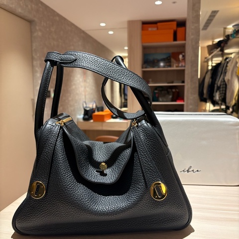 Hermès Lindy 30 黑金 GHW (8經典金剛色/極美品 附原廠配件 支持安心購正品鑑定