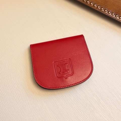 Celine零錢包真皮 牛革 coins bag 凱旋門 思琳