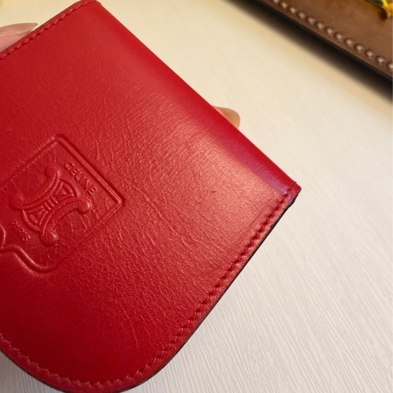 Celine零錢包真皮 牛革 coins bag 凱旋門 思琳-4