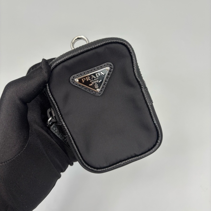 Prada 普拉達 黑色尼龍斜挎包 尺寸17*20 🈚附件-4
