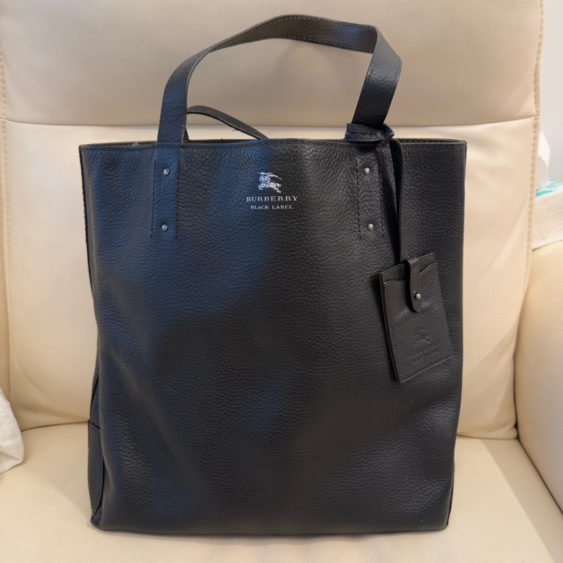 Burberry 👍🏻 100%Real正貨，95%New, 大牛皮袋-7