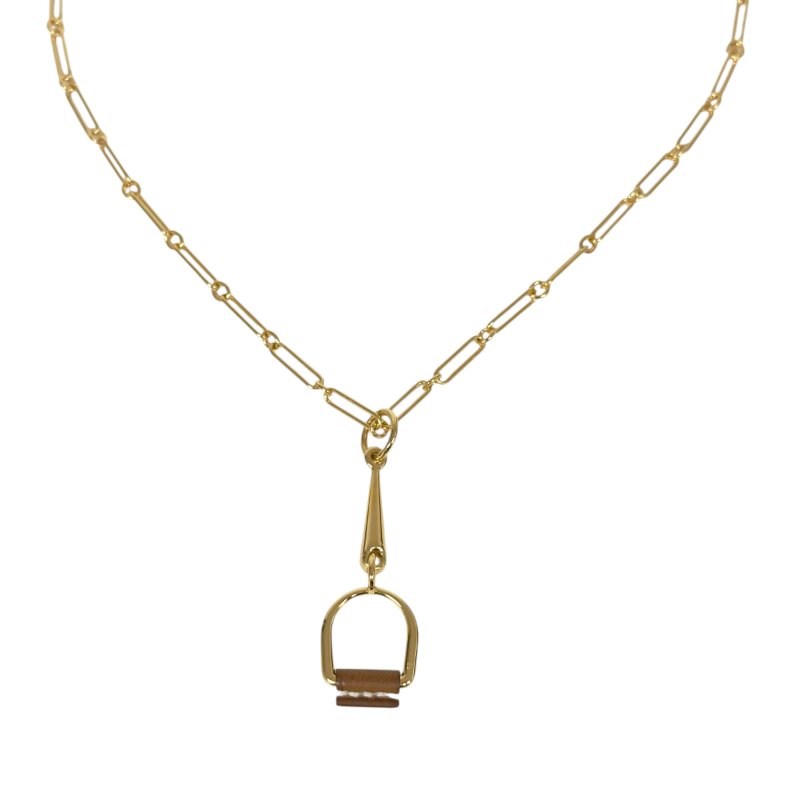 HERMES Heritage Equestre 小號 頸鏈-0