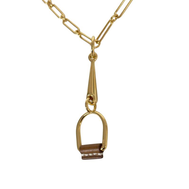 HERMES Heritage Equestre 小號 頸鏈-5