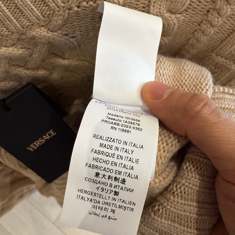 Versace 👍🏻 100%Real正貨，100%New,羊毛冷衫-5