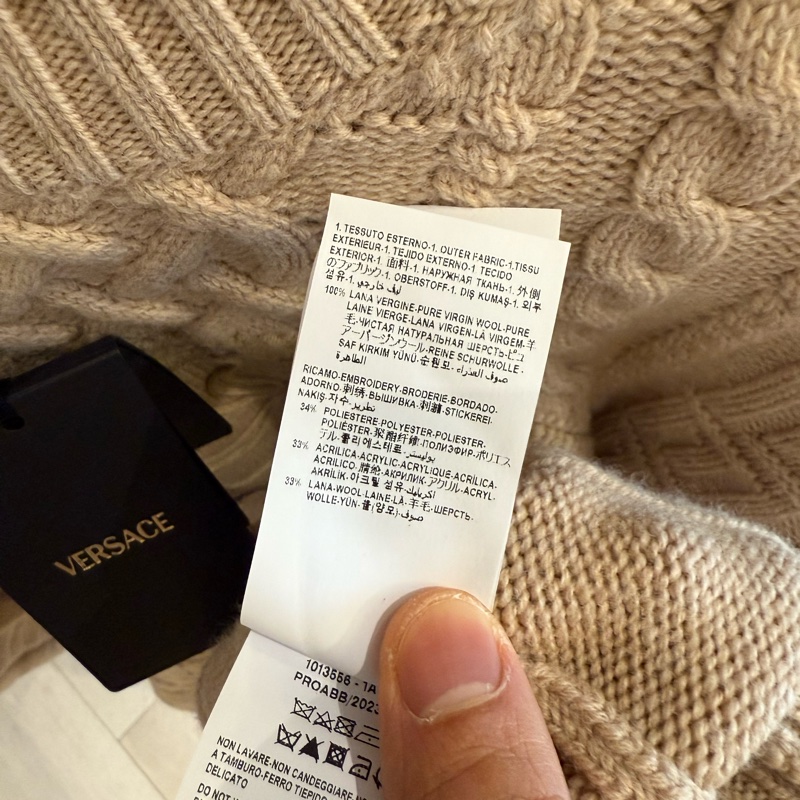 Versace 👍🏻 100%Real正貨，100%New,羊毛冷衫-6