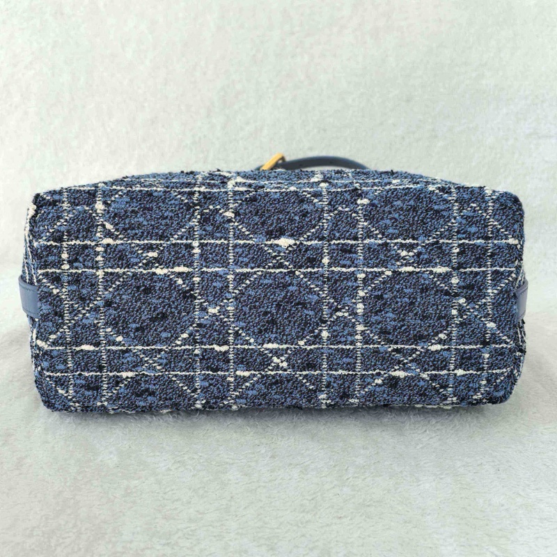99新 Dior 迪奧 Star hobo 22 中號 單肩包 丹寧 藍色💙正品-5