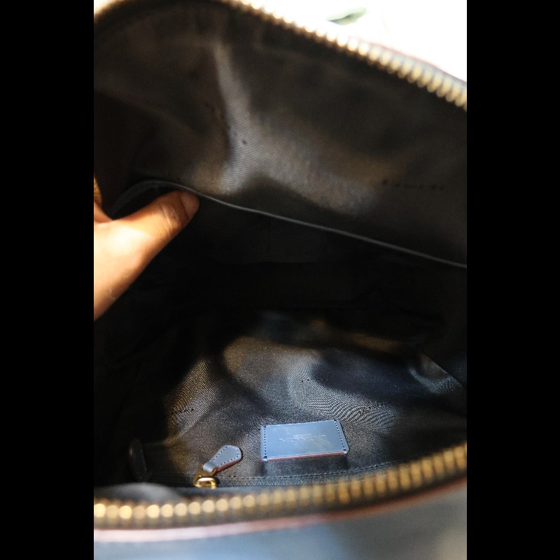COACH Academy Backpack 土耳其藍漸層皮革後背包-4