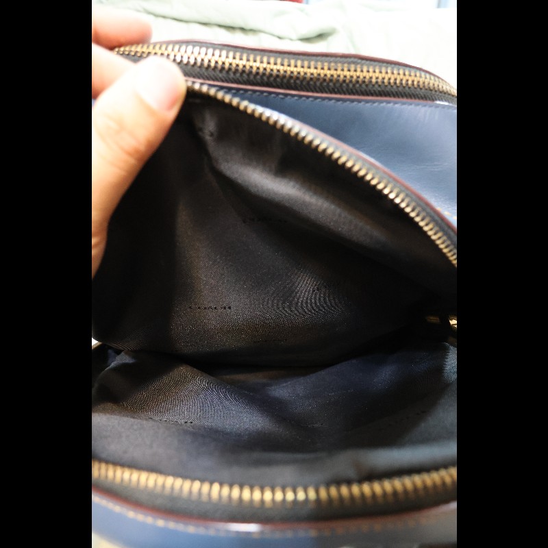 COACH Academy Backpack 土耳其藍漸層皮革後背包-5