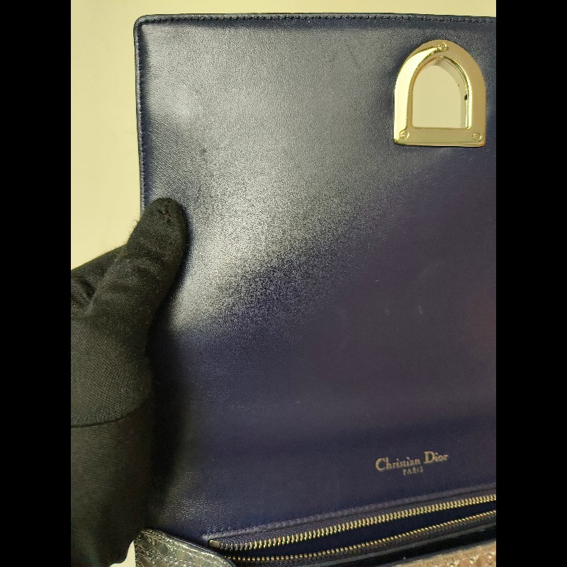 ❤️感恩月❤️折扣最後倒數至5/31‼️㊣✨Christian Dior✨迪奧 CD 漸層色 銀漆 掀蓋 盾牌包 鏈條包 肩背包 斜背包/二手包/保證正品🌳二手樹屋🌳-39