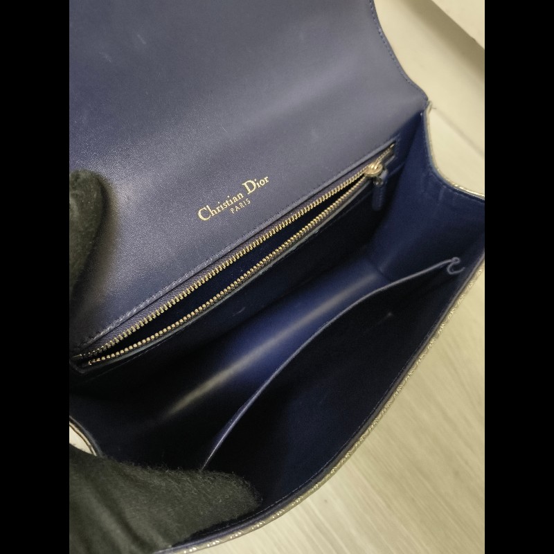 ❤️感恩月❤️折扣最後倒數至5/31‼️㊣✨Christian Dior✨迪奧 CD 漸層色 銀漆 掀蓋 盾牌包 鏈條包 肩背包 斜背包/二手包/保證正品🌳二手樹屋🌳-43