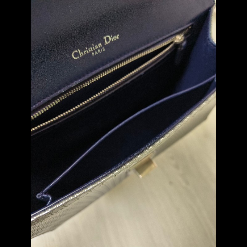 ❤️感恩月❤️折扣最後倒數至5/31‼️㊣✨Christian Dior✨迪奧 CD 漸層色 銀漆 掀蓋 盾牌包 鏈條包 肩背包 斜背包/二手包/保證正品🌳二手樹屋🌳-52