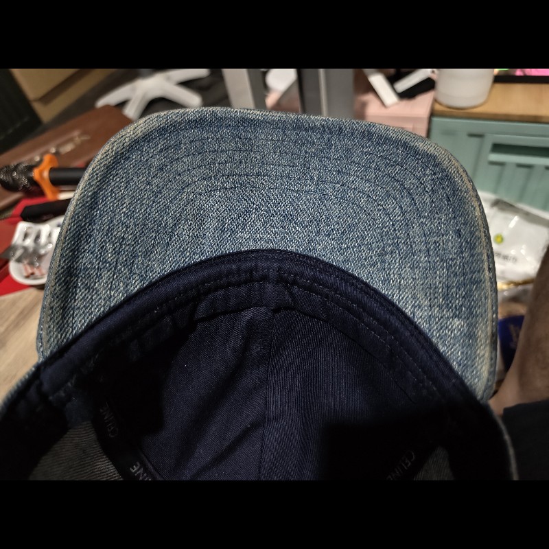 CELINE 水洗牛仔 丹寧 LOGO 刺繡 棒球帽-5