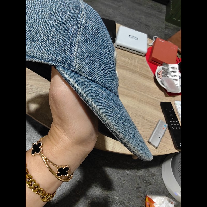CELINE 水洗牛仔 丹寧 LOGO 刺繡 棒球帽-6