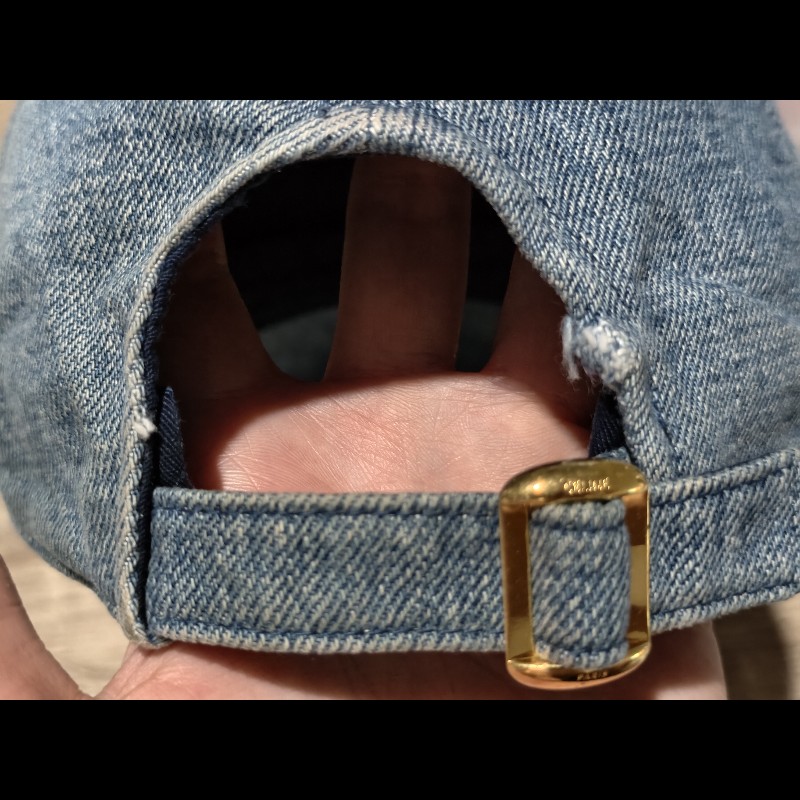 CELINE 水洗牛仔 丹寧 LOGO 刺繡 棒球帽-8