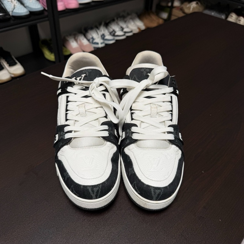 路易威登lv trainer黑白牛仔板鞋 44.5碼-1