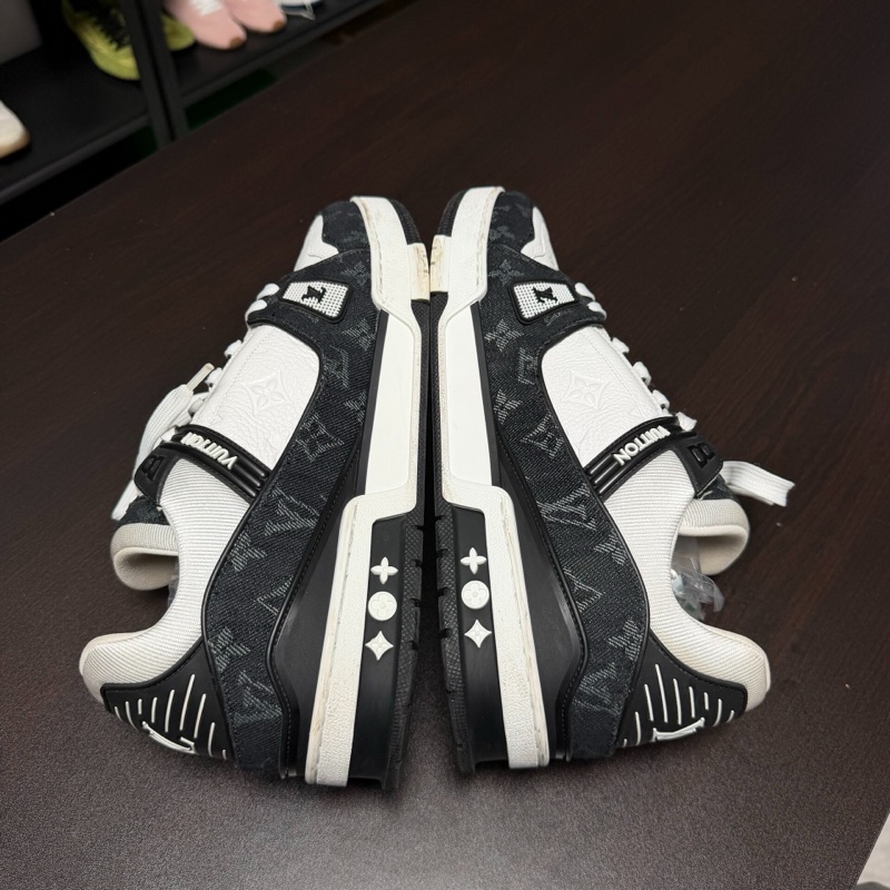路易威登lv trainer黑白牛仔板鞋 44.5碼-4