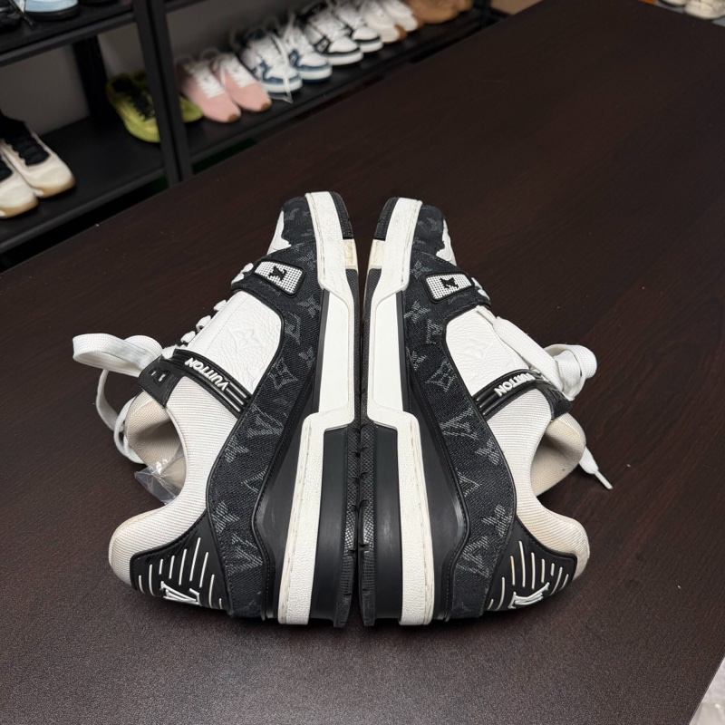 路易威登lv trainer黑白牛仔板鞋 44.5碼-5