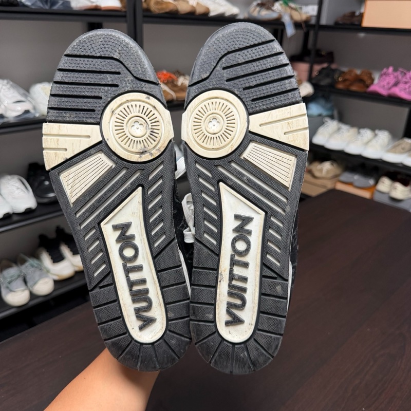 路易威登lv trainer黑白牛仔板鞋 44.5碼-8