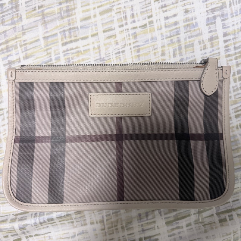 Burberry 奶茶色格紋托特包大容量 塗層防刮防潑水很耐用-16