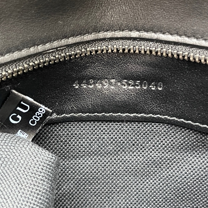 GUCCI 黑色GG marmont中號鏈條包-7