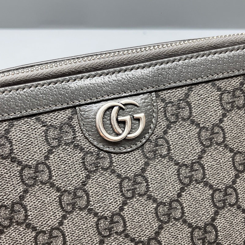 GUCCI 灰色老花ophidia系列相機包-5