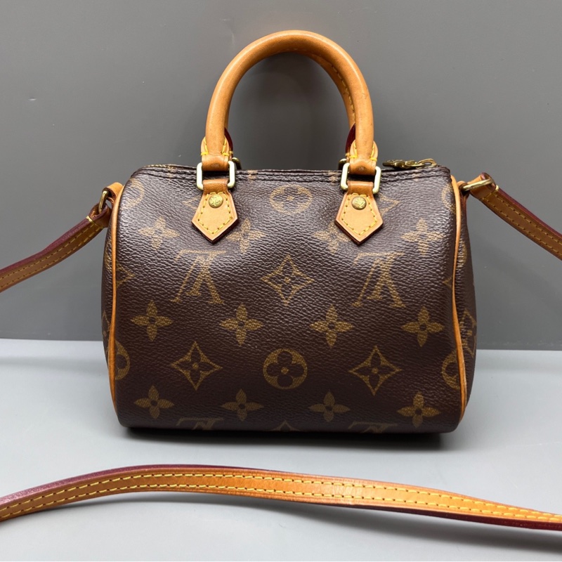 LV 路易威登老花speedy nano枕頭包-1