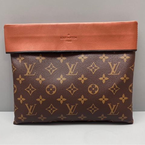 LV 路易威登老花拼棕Tuileries手拿包