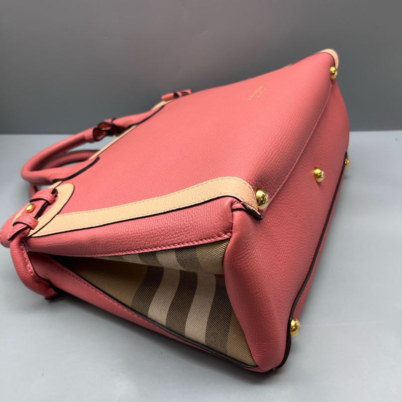 Burberry 拼色班納通勤包-3