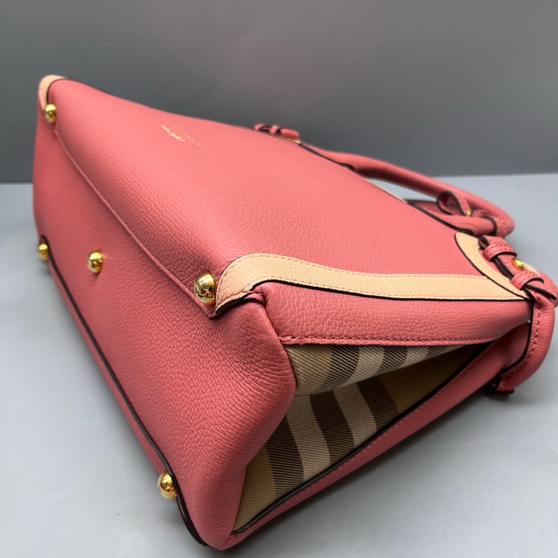 Burberry 拼色班納通勤包-4