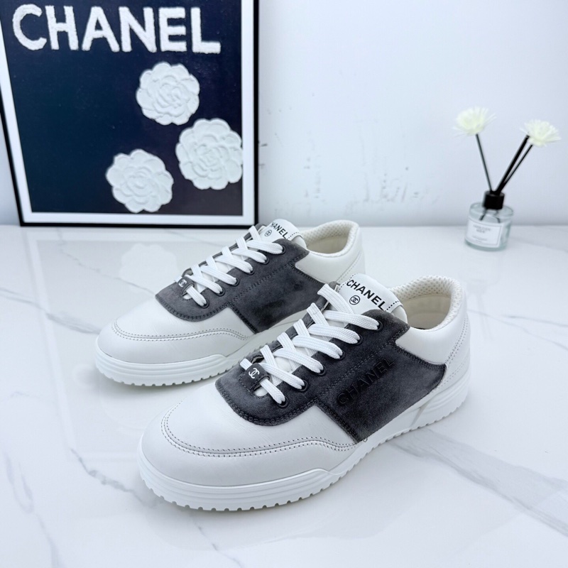 Chanel香奈兒 24C灰白板鞋 37碼 🧡-0