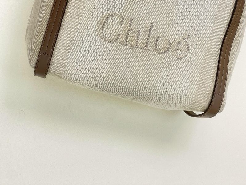 ✨2025年新款✨CHLOE CARRY 托特包 奶茶色-1