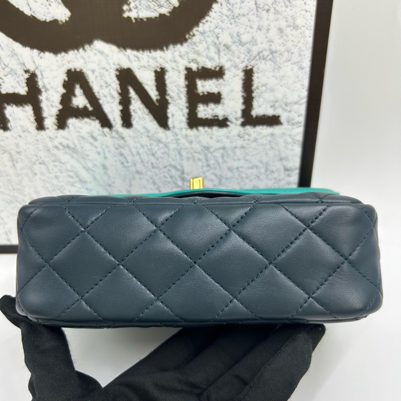 香奈兒 Chanel 口蓋包 小羊皮 12.0 × 18 × 6.0🧡-5